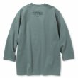 画像2: 【40%OFF】CALEE/MULTI WAY STRETCH PONTE DROP SHOULDER 3/4 CS（BLUE GRAY）［ドロップショルダー7分袖T-23秋冬］ (2)