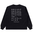 画像2: BlackEyePatch/KANJI LABEL TYPEFACE CREW SWEAT（BLACK） (2)