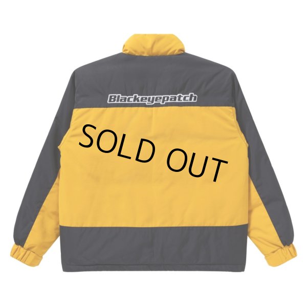 画像2: BlackEyePatch/2 TONE NYLON PUFFER JACKET（YELLOW） (2)