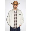 画像3: WACKO MARIA/OMBRE CHECK OPEN COLLAR SHIRT（PURPLE）［オンブレチェックオープンカラーシャツ-24春夏］ (3)
