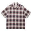 画像1: WACKO MARIA/OMBRE CHECK OPEN COLLAR SHIRT（PURPLE）［オンブレチェックオープンカラーシャツ-24春夏］ (1)