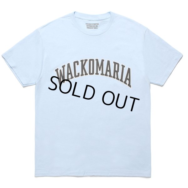 画像1: WACKO MARIA/T-SHIRT（LIGHT BLUE）［プリントT-24春夏］ (1)