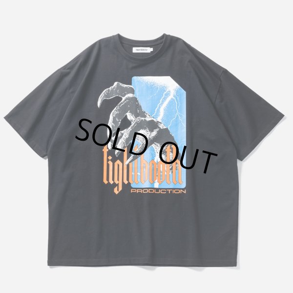 画像1: TIGHTBOOTH/HAND T-SHIRT（Black） 【20%OFF】［プリントT-24春夏］ (1)
