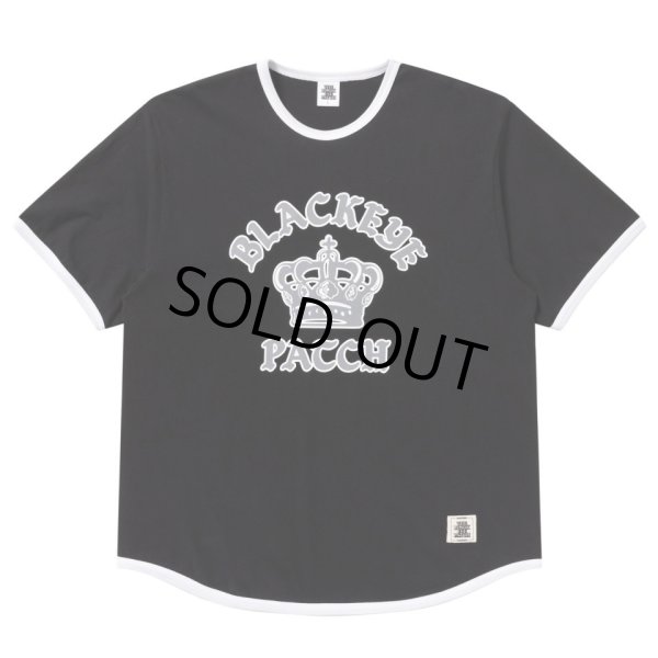 画像1: BlackEyePatch/CROWN LOGO RIBBED TEE（BLACK） (1)