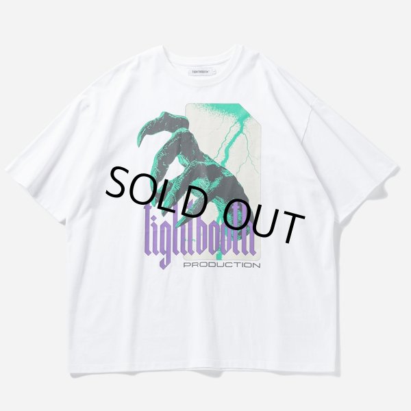 画像1: 【30%OFF】TIGHTBOOTH/HAND T-SHIRT（White）［プリントT-24春夏］ (1)