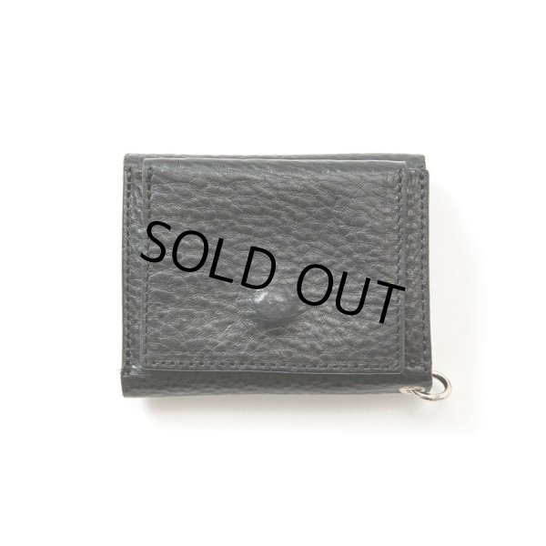 画像2: CALEE/STUDS LEATHER MULTI WALLET（BLACK）［スタッズレザーマルチウォレット-24春夏］ (2)