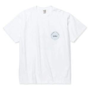 画像: CALEE/STRETCH EMBLEM LOGO TEE ＜NATURALLY PAINT DESIGN＞（WHITE）［プリントT-24春夏］