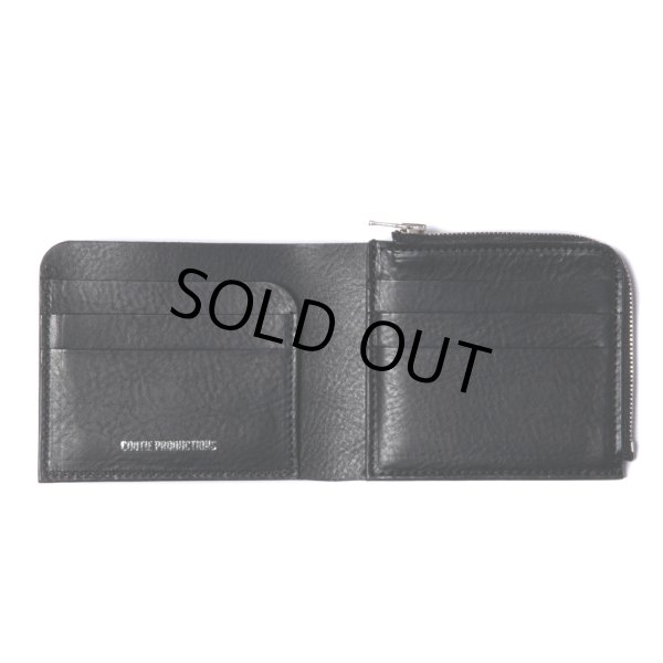 画像3: COOTIE PRODUCTIONS/Leather Bifold Purse（Black）［レザーウォレット-24春夏］ (3)