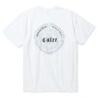 画像2: 【30%OFF】CALEE/STRETCH EMBLEM LOGO TEE ＜NATURALLY PAINT DESIGN＞（WHITE）［プリントT-24春夏］ (2)
