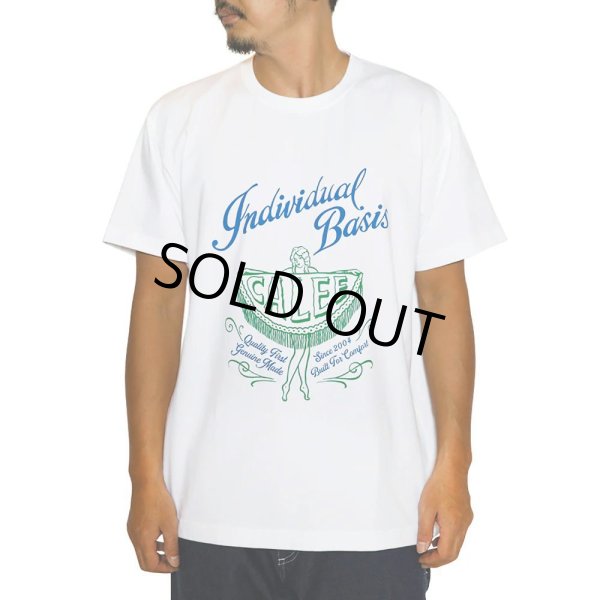 画像2: 【40%OFF】CALEE/STRETCH SYNDICATE RETRO GIRL VINTAGE T-SHIRT ＜NATURALLY PAINT DESIGN＞（WHITE）［プリントT-24春夏］ (2)