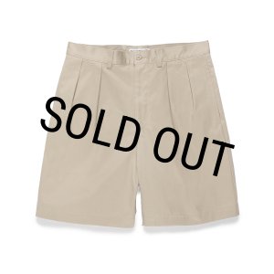 画像: WACKO MARIA/DOUBLE PLEATED CHINO SHORT TROUSERS（BEIGE）［ツータックチノショーツ-24春夏］