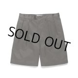 画像: WACKO MARIA/DOUBLE PLEATED CHINO SHORT TROUSERS（GRAY）［ツータックチノショーツ-24春夏］