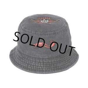 画像: PORKCHOP/HAT-DENIM P（×MASSES）（BLACK）［デニムバケットハット-24春夏］