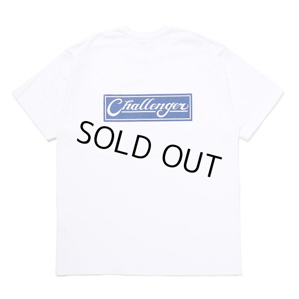 画像1: CHALLENGER/BAR LOGO TEE（WHITE）［プリントT-24秋冬］ (1)