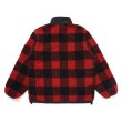 画像2: CHALLENGER/BUFFALO PLAID BOA JACKET（RED）［バッファローチェックボアJKT-24秋冬］ (2)