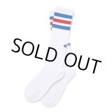 画像: CHALLENGER/LINE SOCKS（WHITE）［ラインソックス-24秋冬］