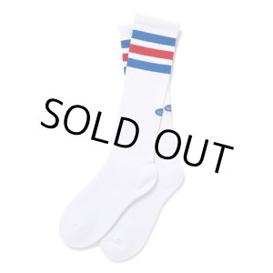 画像: CHALLENGER/LINE SOCKS（WHITE）［ラインソックス-24秋冬］