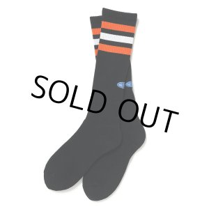 画像: CHALLENGER/LINE SOCKS（BLACK）［ラインソックス-24秋冬］