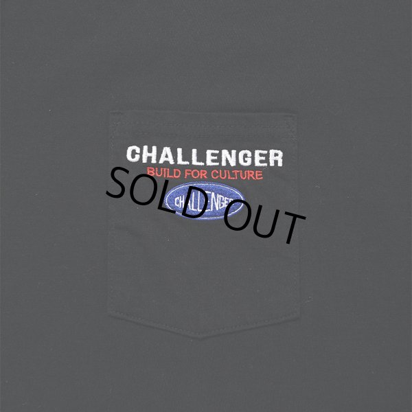 画像3: CHALLENGER/SAILOR LOGO POCKET TEE（BLACK）［刺繍ポケT-24秋冬］ (3)