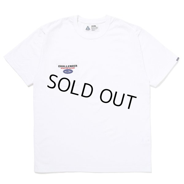 画像1: CHALLENGER/SAILOR LOGO POCKET TEE（WHITE）［刺繍ポケT-24秋冬］ (1)