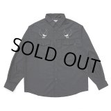 画像: CHALLENGER/OVAL EAGLE PRINTED SHIRT（BLACK）［オーバルイーグルシャツ-24秋冬］
