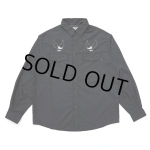 画像: CHALLENGER/OVAL EAGLE PRINTED SHIRT（BLACK）［オーバルイーグルシャツ-24秋冬］