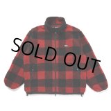 画像: CHALLENGER/BUFFALO PLAID BOA JACKET（RED）［バッファローチェックボアJKT-24秋冬］