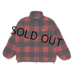 画像: CHALLENGER/BUFFALO PLAID BOA JACKET（RED）［バッファローチェックボアJKT-24秋冬］