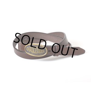 画像: CHALLENGER/LEATHER BELT（BROWN）［レザーベルト-24秋冬］
