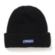 画像1: CHALLENGER/BAR LOGO KNIT CAP（BLACK）［バーロゴニットキャップ-24秋冬］ (1)