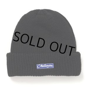 画像: CHALLENGER/BAR LOGO KNIT CAP（BLACK）［バーロゴニットキャップ-24秋冬］