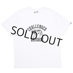 画像: CHALLENGER/WOLF COLLEGE TEE（WHITE）［プリントT-24秋冬］