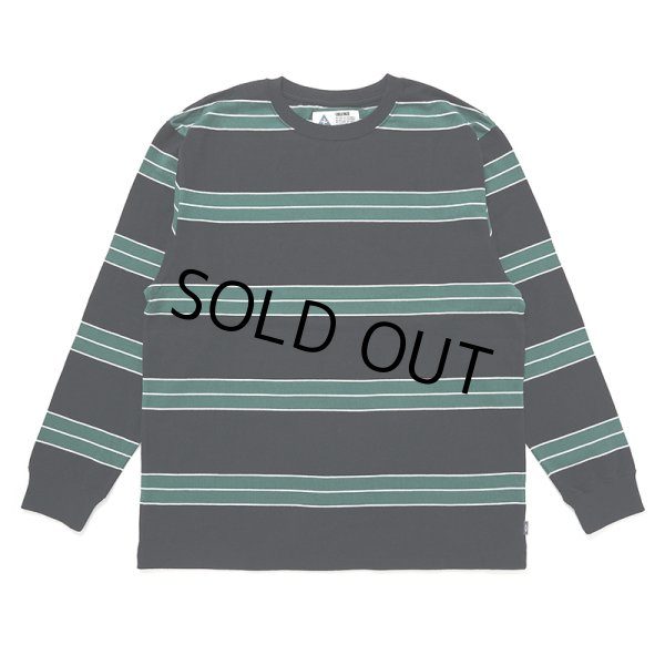 画像1: CHALLENGER/L/S CLASSIC BORDER TEE（BLACK/GREEN）［クラシックボーダー長袖T-24秋冬］ (1)