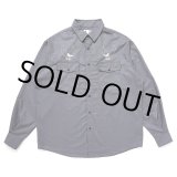画像: CHALLENGER/OVAL EAGLE PRINTED SHIRT（CHARCOAL GRAY）［オーバルイーグルシャツ-24秋冬］