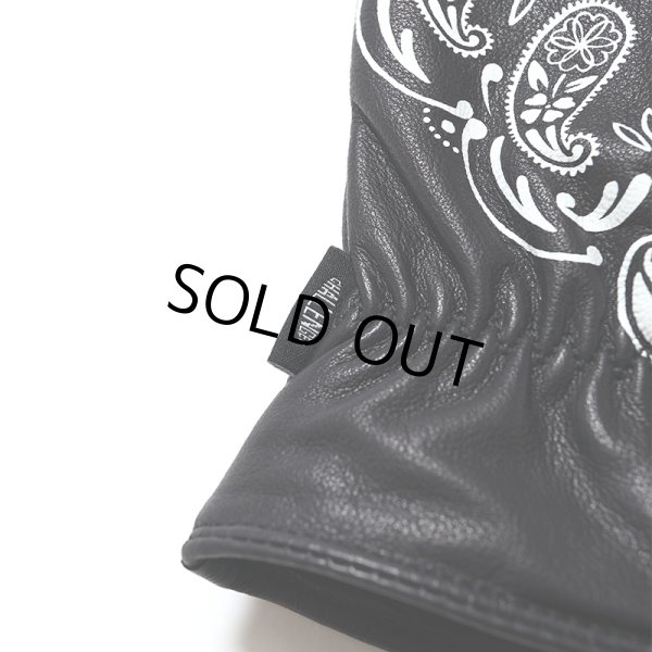 小物 CHALLENGER BANDANA LEATHER GLOVE CHALLENGER/BANDANA LEATHER GLOVE（BLACK）［バンダナレザー