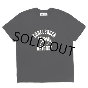 画像: CHALLENGER/WOLF COLLEGE TEE（BLACK）［プリントT-24秋冬］