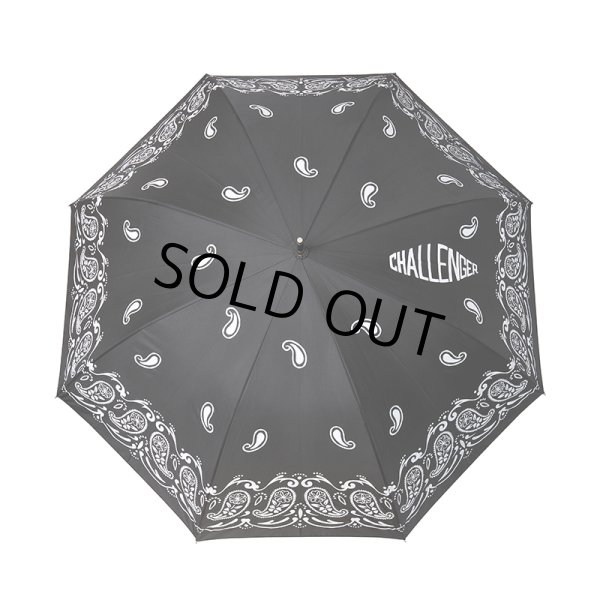 画像2: CHALLENGER/BANDANA UMBRELLA（BLACK）［バンダナアンブレラ-24秋冬］ (2)