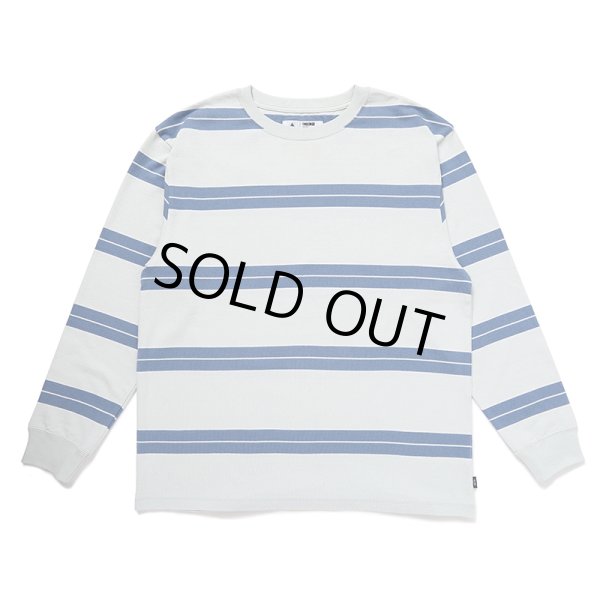 画像1: CHALLENGER/L/S CLASSIC BORDER TEE（IVORY/BLUE GRAY）［クラシックボーダー長袖T-24秋冬］ (1)