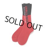 画像: CHALLENGER/SAILOR SOCKS（RED/BLACK）［セーラーソックス-24秋冬］