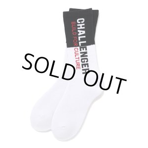 画像: CHALLENGER/SAILOR SOCKS（WHITE/BLACK）［セーラーソックス-24秋冬］