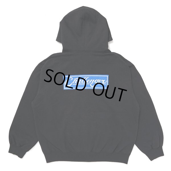 画像1: CHALLENGER/BAR LOGO ZIP HOODIE（BLACK）［ジップフーディー-24秋冬］ (1)