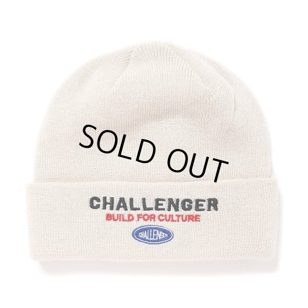 画像1: CHALLENGER/SAILOR KNIT CAP（WHITE）［セーラーニットキャップ-24秋冬］ (1)