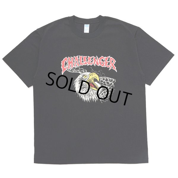 画像1: CHALLENGER/EAGLE HEAD TEE（BLACK）［プリントT-24秋冬］ (1)