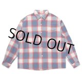 画像: CHALLENGER/SHADOW PLAID SHIRT（BLUE/RED）［シャドウチェックシャツ-24秋冬］