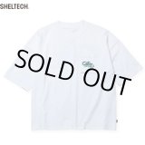画像: CALEE/× SHELTECH CL SNAKE LOGO DROP SHOULDER TEE（WHITE）［ドロップショルダーポケT-24春夏］