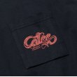 画像5: 【30%OFF】CALEE/× SHELTECH CL SNAKE LOGO DROP SHOULDER TEE（BLACK）［ドロップショルダーポケT-24春夏］ (5)