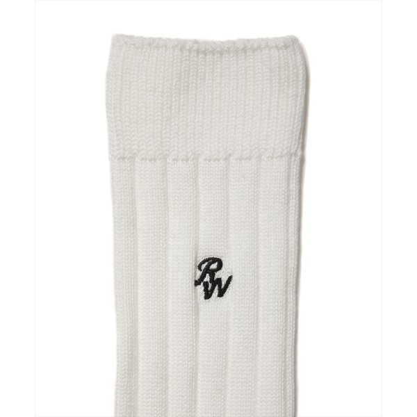 画像3: 【30%OFF】ROTTWEILER/R9 PURPLES SOX（WHITE）［ソックス-24秋冬］ (3)