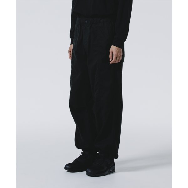 画像3: 【30%OFF】ROTTWEILER/R9 PARACHUTE PANTS（BLACK）［パラシュートパンツ-24秋冬］ (3)