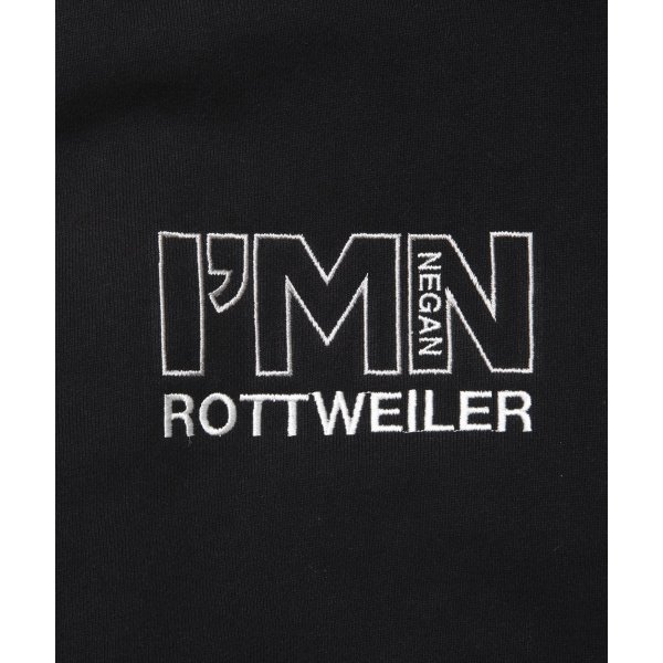 画像3: 【30%OFF】ROTTWEILER/WALKING DOG ZIP PARKA（BLACK）［ジップパーカー-24秋冬］ (3)