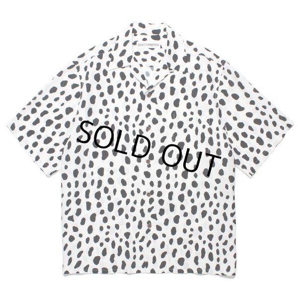 画像1: WACKO MARIA/LEOPARD HAWAIIAN SHIRT（WHITE）［レオパードハワイアンシャツ-24春夏］ (1)